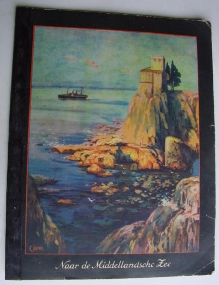 1925 Een reis naar de Middellandsche zee Niemeijer, compleet, Boeken, Prentenboeken en Plaatjesalbums, Gelezen, Plaatjesalbum