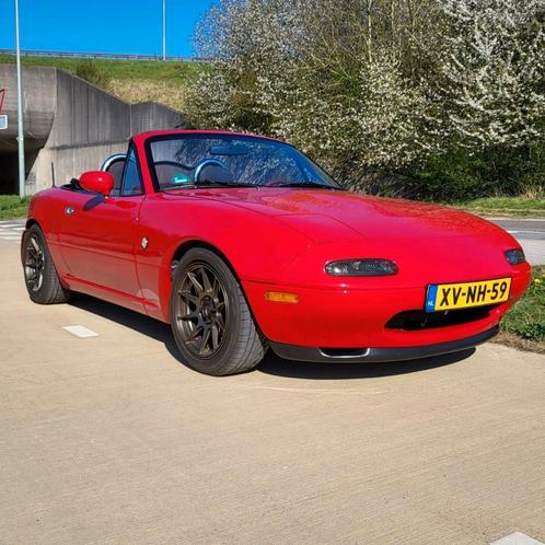 Mazda MX-5 1.61993 116pk long nose NIEUWE APK 23-04-2027, Auto's, Mazda, Particulier, MX-5, Elektrische ramen, Benzine, Cabriolet