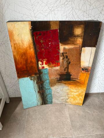 Abstracte Schilderijen Set - 120x90cm - Bijpassend Paar beschikbaar voor biedingen