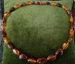 Ketting barnsteen/ amber, Verzenden, Zo goed als nieuw, Bruin, Steen of Mineraal