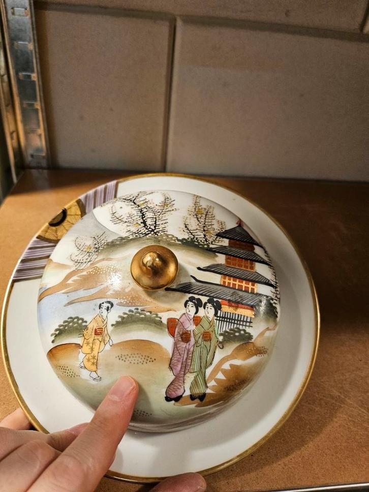 Antieke Japanse Zoezenschaal - 20e Eeuw, Antiek en Kunst, Antiek | Keramiek en Aardewerk, Ophalen of Verzenden