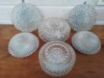 Vintage plafondlampen  5 stuks, Ophalen of Verzenden, Zo goed als nieuw, Glas, Vintage