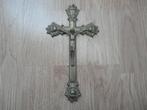 Vintage crucifix, 20 cm lang (koperkleur), Verzamelen, Religie, Overige typen, Christendom | Katholiek, Zo goed als nieuw, Verzenden