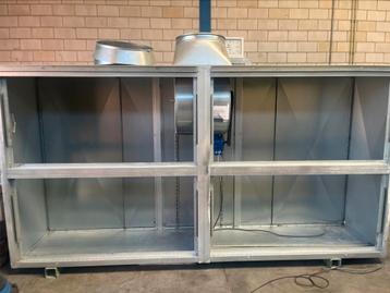 Zeer complete afzuigwand spuitcabine 1 keer gebruikt. beschikbaar voor biedingen