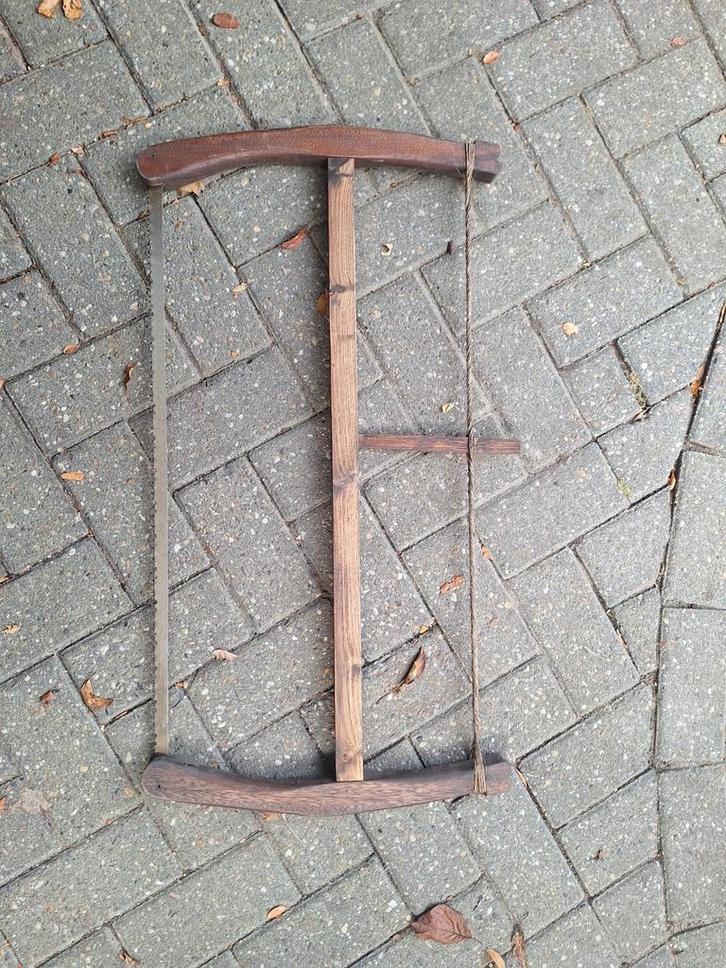 Authentieke Houten Spanzaag - Nieuw!, Antiek en Kunst, Antiek | Gereedschap en Instrumenten, Ophalen