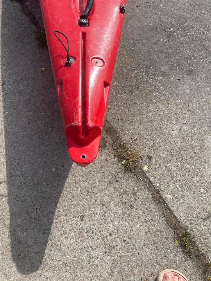 Eenpersoons Kano - Rode Kleur, Watersport en Boten, Kano's, Gebruikt, Kajak, Eén persoon, Ophalen