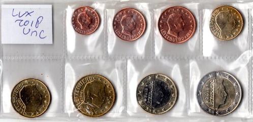 UNC set Luxemburg 2018 - 1 cent t/m 2 euro, Postzegels en Munten, Munten | Europa | Euromunten, Setje, Overige waardes, Luxemburg
