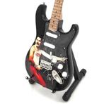 Freddie Mercury Queen zwart mini gitaar 25cm decoratie