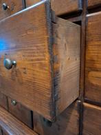 XL vintage/antieke houten apothekerskast, houten ladekast, Antiek en Kunst, Antiek | Meubels | Kasten, Ophalen