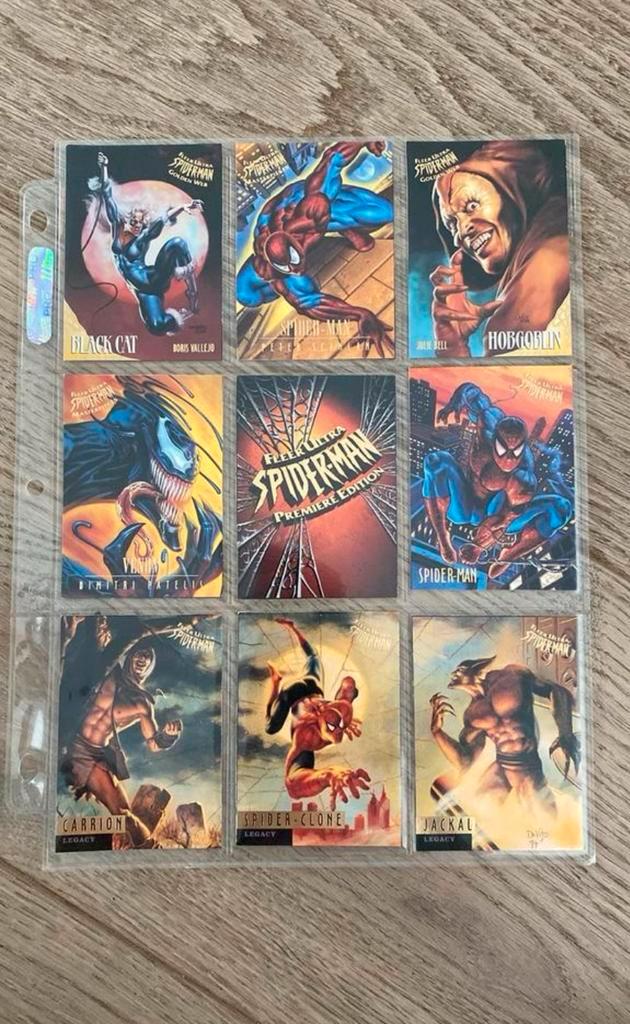 Fleer Ultra Spiderman premiere edition 1995 promo set, Hobby en Vrije tijd, Verzamelkaartspellen | Overige, Zo goed als nieuw