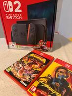 Nintendo Switch 2 - Met 2 Spellen en Hoes, Verzenden, Zo goed als nieuw, Switch Original