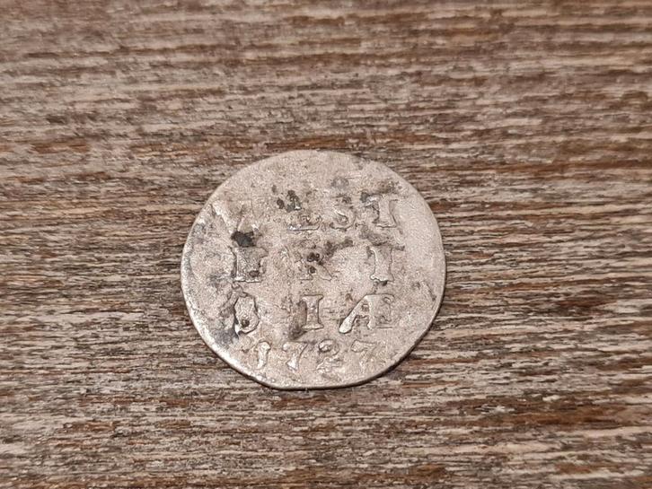 Zilveren 2-stuiver West Frisia 1727, Postzegels en Munten, Munten | Nederland, Overige waardes, Vóór koninkrijk, Ophalen of Verzenden