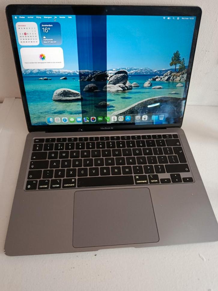 MacBook Air M1 scherm defect, Computers en Software, Apple Macbooks, Zo goed als nieuw, MacBook Air, 13 inch, Ophalen of Verzenden
