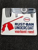 Emaille Reclamebord  Esso Rust-Ban Undercoat, Ophalen of Verzenden, Gebruikt, Reclamebord