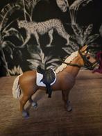 Mooi schleich paard met zadel en hoofdstel, Verzamelen, Dierenverzamelingen, Ophalen, Zo goed als nieuw, Paard, Beeldje of Figuurtje