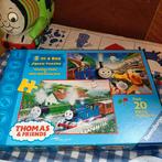 Thomas de trein knuffel 15 cm + 2 in 1 puzzel + stickers, Ophalen of Verzenden