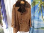 vintage bruine suede jas faux fur mt 48 van Borg getaway, Kleding | Heren, Jassen | Winter, Bruin, Maat 48/50 (M), Ophalen of Verzenden