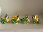 4 kikkers op een rij - aardewerk, Ophalen of Verzenden, Nieuw, Dier