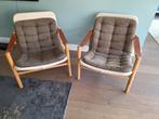 2 Safaristoelen - Bror Boije voor Dux, Zweden jaren 60, Ophalen, Gebruikt, Twee, Bruin