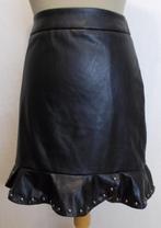 Stoer zwart leather look rokje van Kiims(Kim Strijd) 38, Kleding | Dames, Maat 38/40 (M), Zo goed als nieuw, Zwart, Verzenden