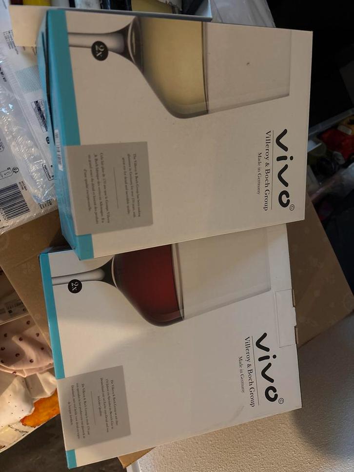 Villeroy & Boch Vivo Wijnglazen - Nieuw!, Huis en Inrichting, Keuken | Servies, Nieuw, Glas of Glazen, Effen, Glas, Ophalen