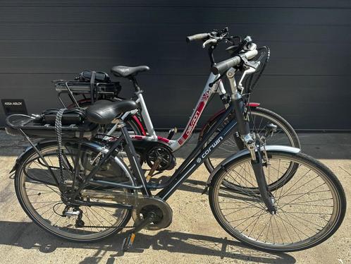 set elektrische fietsen met midden motor 2025 beurt gehad, Fietsen en Brommers, Fietsen | Dames | Damesfietsen, Zo goed als nieuw