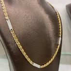 14k gouden ketting prachtig schakel valkenoog, Ophalen of Verzenden, Zo goed als nieuw, Goud