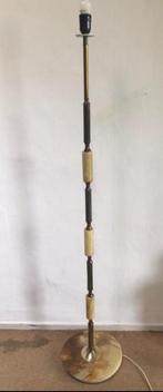 Vintage Onyx Messing Vloerlamp, Ophalen, Gebruikt, 100 tot 150 cm, Vintage