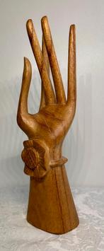 Ringhouder houten hand, Antiek en Kunst, Ophalen of Verzenden