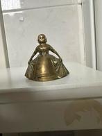 Antiek  koperen brass  bell lady diner bel, Antiek en Kunst, Antiek | Koper en Brons, Ophalen of Verzenden, Koper