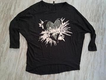 Eksept  trui zwart met print  maat  XL  beschikbaar voor biedingen
