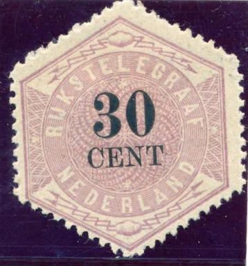 postzegel NVPH TG8 Telegramzegel 30 cent 1877 (ong).