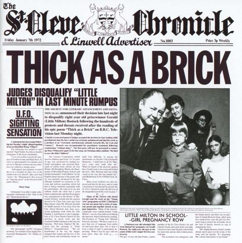 Jethro Tull - Thick As A Brick (Steven Wilson 2012 Remix) CD, Cd's en Dvd's, Cd's | Pop, Zo goed als nieuw, 2000 tot heden, Verzenden