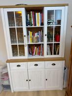 Jysk Marksel Dressoir+bovenbouw, Ophalen, Eikenhout, Zo goed als nieuw, Minder dan 100 cm