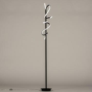 vloerlamp led dimbaar krul zwart of staal goud hoekbank lamp beschikbaar voor biedingen