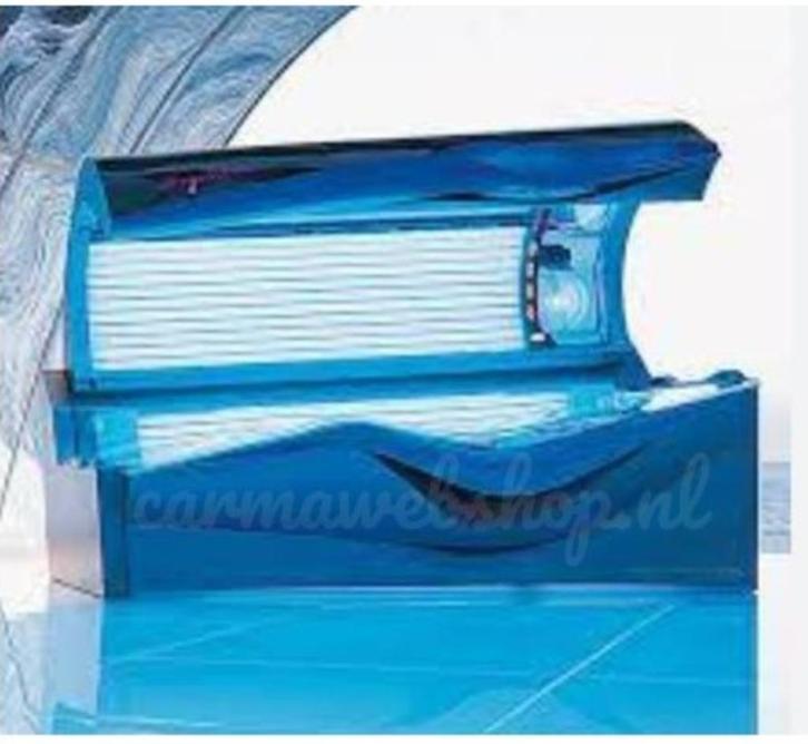 Ergoline Avantgarde 600 Blue Occasion, Witgoed en Apparatuur, Zonnebanken en Gezichtsbruiners, Gebruikt, Zonnebank dubbelzijdig