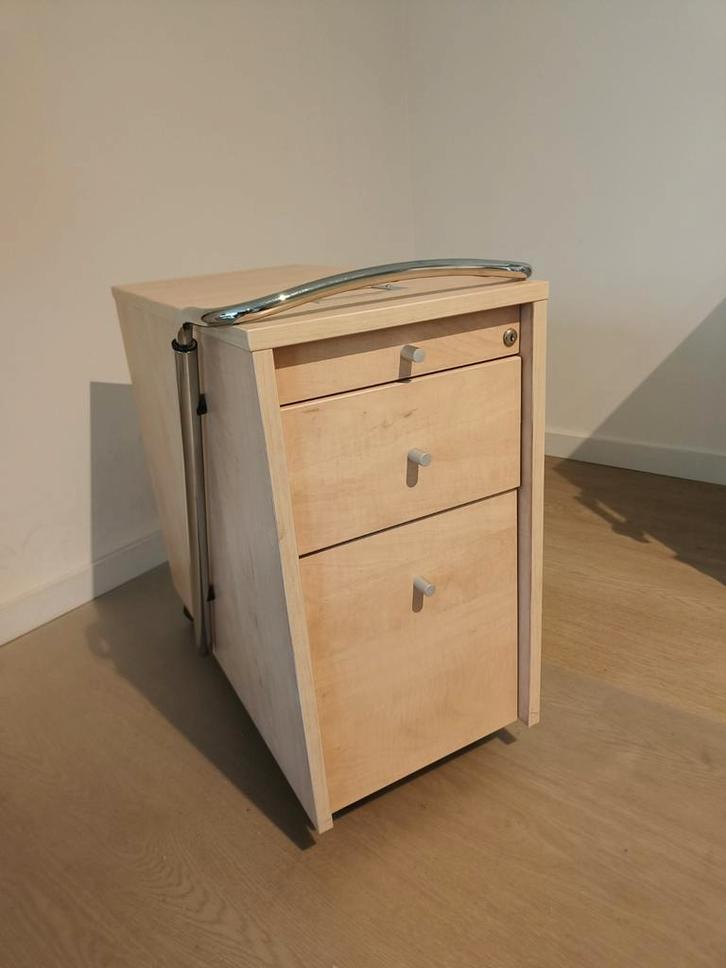 Ladekast bureau eikenhout, Huis en Inrichting, Kasten | Ladekasten, Minder dan 100 cm, 50 tot 100 cm, 25 tot 50 cm, Eikenhout