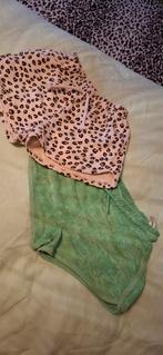 Korte broeken badstof groen 146/52 luipaard 152 Zara, Ophalen of Verzenden, Meisje, Broek