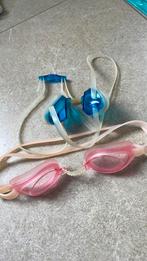 Roze duikbril en blauwe kinder duikbril, Ophalen of Verzenden, Gebruikt, Duikbril of Snorkel