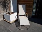 Twee ligzetels, Tuin en Terras, Tuinstoelen, Ophalen of Verzenden, Zo goed als nieuw, Textileen, Verstelbaar