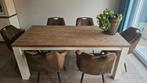 Landelijke Eetkamertafel, Huis en Inrichting, Tafels | Eettafels, Ophalen, Vijf personen of meer, Rechthoekig, 50 tot 100 cm