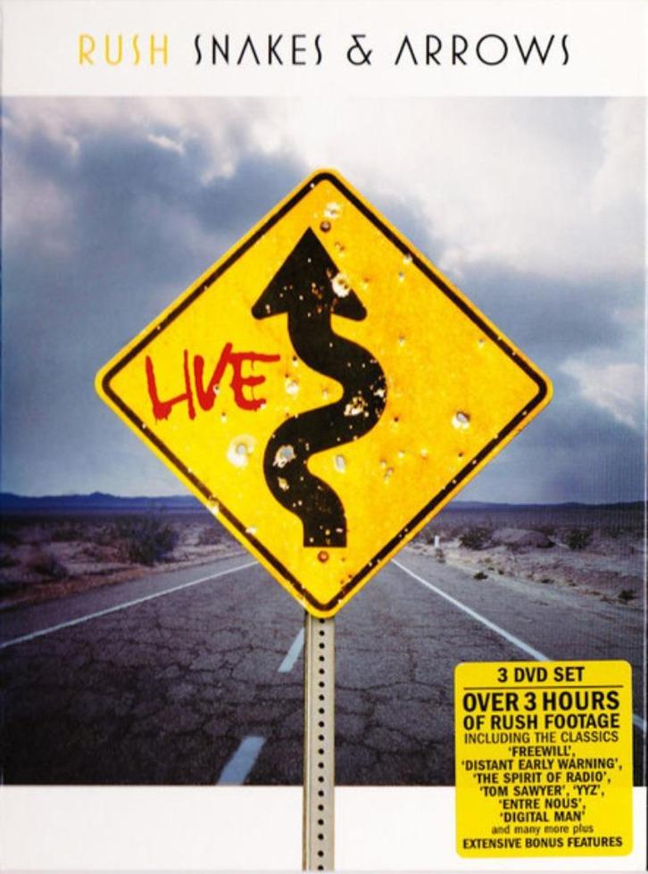 Rush – Snakes & Arrows Live - 3 Discs, Cd's en Dvd's, Dvd's | Muziek en Concerten, Zo goed als nieuw, Alle leeftijden, Ophalen of Verzenden