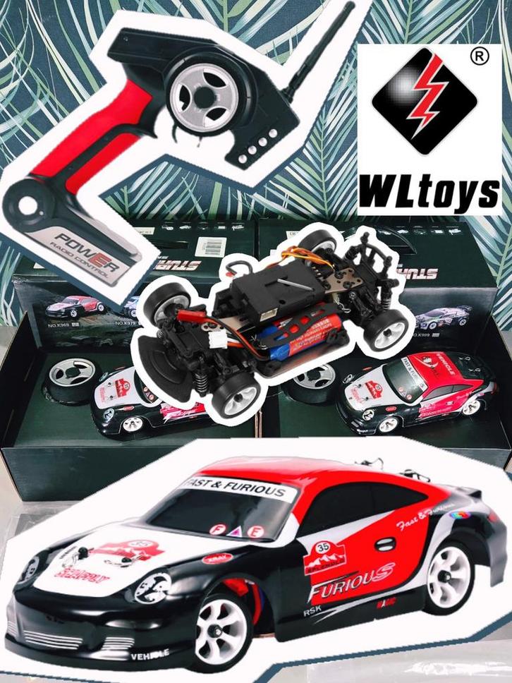 RC Drift Auto 1/28 WLtoys K969 30km/u RTR Full Proportional, Hobby en Vrije tijd, Modelbouw | Radiografisch | Auto's, Nieuw, Auto onroad