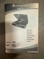Soundmaster Platenspeler PL530USB, Overige merken, Gebruikt, Pitch-regelaar, Ophalen of Verzenden