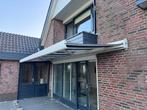 Knikarm zonneluifel 5m1 breed, Tuin en Terras, Zonneschermen, Ophalen, Gebruikt, 450 cm of meer, Elektrisch