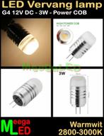 G4 ledspot ledlamp COB LED 12V - 3 Watt - Warmwit - 2800k, Nieuw, Bipin of Steekvoet, Ophalen of Verzenden, Led-lamp