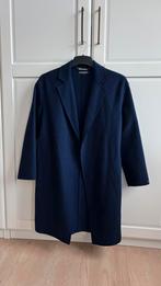 Tommy Hilfiger wollen mantel - S, Blauw, Ophalen of Verzenden, Zo goed als nieuw, Maat 36 (S)