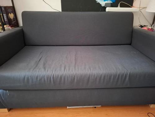 Ikea Solsta slaapbank, Huis en Inrichting, Slaapkamer | Slaapbanken, Zo goed als nieuw, 140 cm, 200 cm, Tweepersoons, Grijs, Ophalen