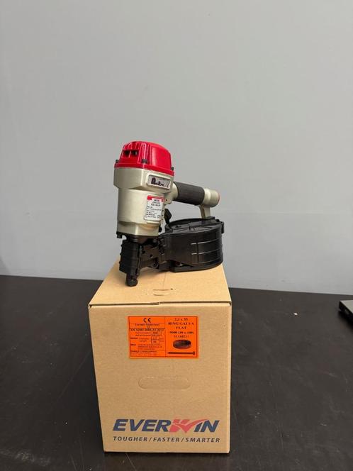 Doos nagels galv. 2.3 x 55 mm op rol met gratis tacker, Doe-het-zelf en Verbouw, IJzerwaren en Bevestigingsmiddelen, Nieuw, Spijkers