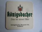 Königsbacher Das ist unser Bier Duits Bierviltje Viltje, Verzamelen, Biermerken, Viltje(s), Overige merken, Ophalen of Verzenden